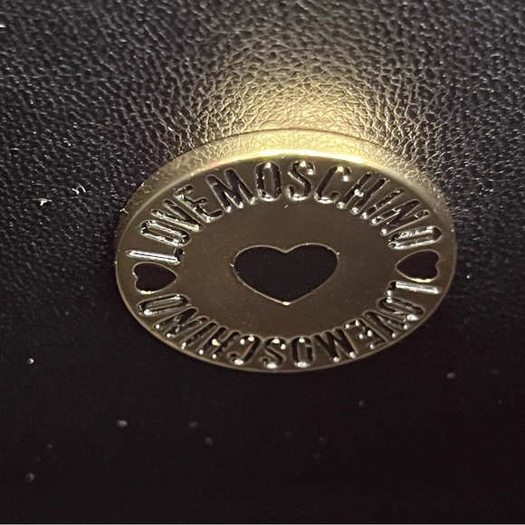 Love Moschino Red Heart Handbag Zipper Purse-Red/Gold-NEW-NWT-Valentine’s Day - Picture 8 of 16